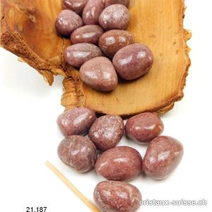Aventurine rouge clair - quartz hématoïde, env. 2,5 cm. Taille M