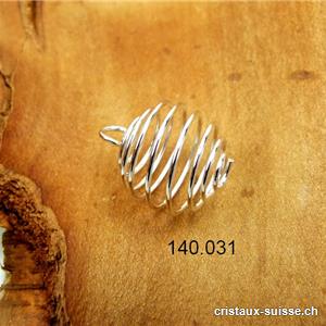 1 Spirale en métal pour pierre 1 à 2 cm
