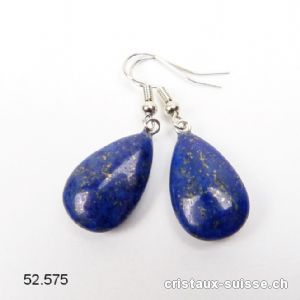 Boucles d'oreilles Goutte Lapis-Lazuli 2 cm. Offre Spéciale