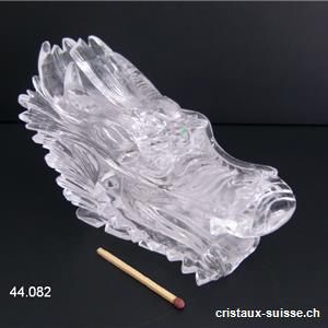 Gros crâne en cristal de roche - H: 8 ou 9 cm