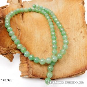 Rang Aventurine verte 6 - 6,5 mm / 38 cm, env. 62 boules. Offre Spéciale