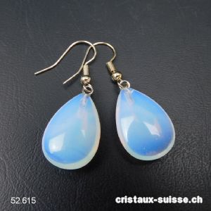 Boucles d'oreilles Goutte Opalite - Opaline 2 cm. Offre Spéciale