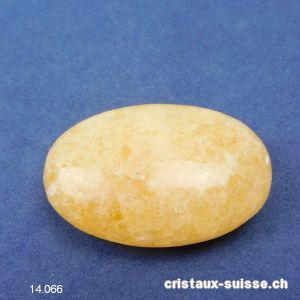 Calcite orange, pierre anti-stress arrondie env. 4,5 x 3 cm