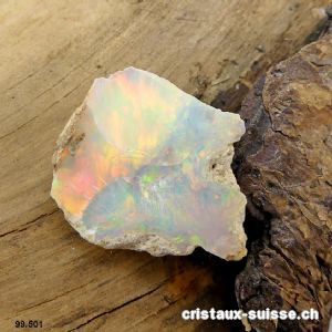 Opale brute d'Ethiopie. Pièce unique de 15,2 carats
