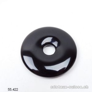 Obsidienne noire Donut 4 cm. Qualité A