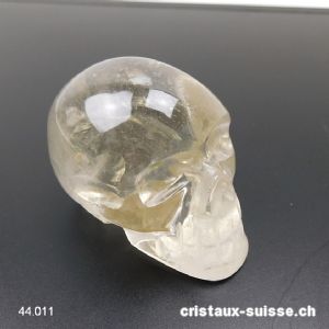 Crâne Citrine naturelle 6,5 cm. Pièce unique 189 grammes