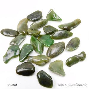 Néphrite Jade vert 1,5 - 2,5 cm. Taille XS - S. Offre Spéciale