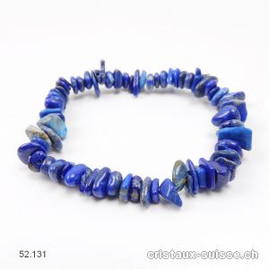 Bracelet Lapis-lazuli, élastique  19 cm