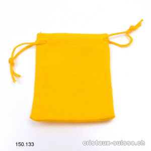 1 Pochette velours Jaune, env. 6,5 x 5,5 cm. Offre Spéciale