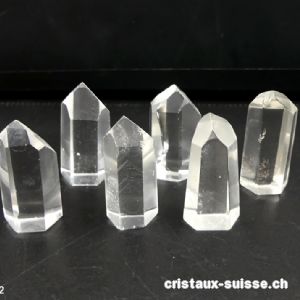 Cristal de roche Chavero du Brésil, petite pointe polie 3 - 3,2 cm