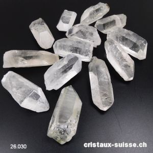 Cristal de Roche pointe brute 4,5 à 5 cm / 26 - 30 grammes. Offre Spéciale