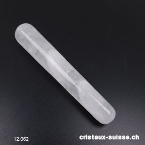 Bâton Cristal de roche blanc 11 x 1,5 - 2 cm, rond