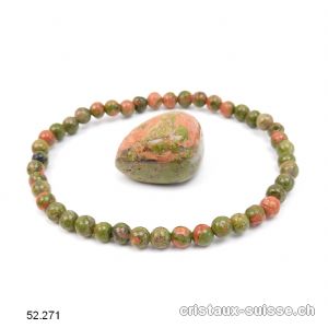 1 Bracelet Unakite et 1 pierre GRATUITE