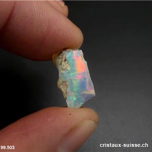 Opale brute d'Ethiopie. Pièce unique de 2,8 carats