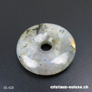 Labradorite claire, donut 3 cm