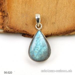 Pendentif Labradorite en argent 925. Pièce unique