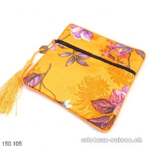 Pochette chinoise Jaune, env. 11,5 x 11,5 cm