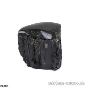 Tourmaline noire brute, dessus poli. Pièce unique 263 grammes