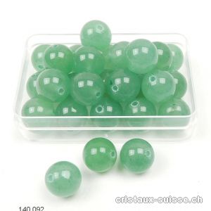 Aventurine verte, boule percée 10 - 10,5 mm