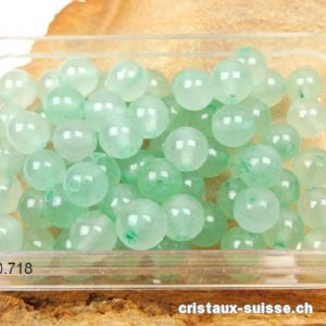 Aventurine verte, boule percée 6,5 mm. Offre Spéciale