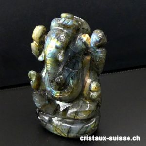 Labradorite Ganesh 10,1 cm. Pièce unique. Qualité A