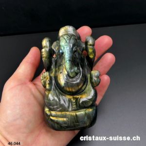 Labradorite Ganesh 9,6 cm. Pièce unique. Qual. A