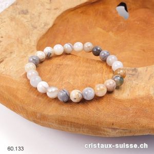 Bracelet Agate Mix 8,5 mm / 18,5 - 19 cm