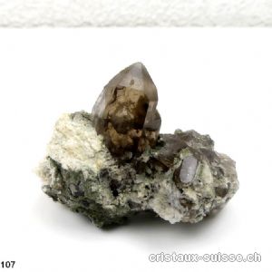 Quartz fumé des Alpes Suisse. Pièce unique