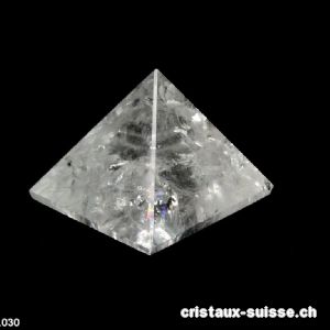 Pyramide Cristal de Roche, base 4,7 cm. Pièce unique