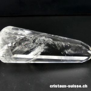 Bâton hexagonal Cristal de Roche 10,7 x 3,8 cm. Pièce unique