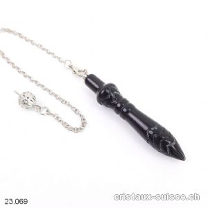 Pendule Obsidienne noire 6 cm, Pendule de Thot