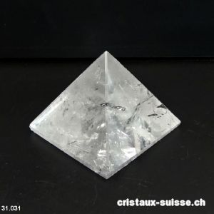 Pyramide Cristal de Roche, base 5 x haut. 4 cm. Pièce unique