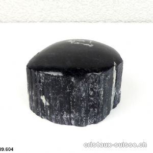 Tourmaline noire brute, dessus poli. Pièce unique 616 grammes