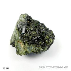 Tourmaline verte cristallisée. Pièce unique