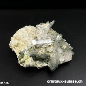 Quartz de Suisse avec chlorite. Pièce unique