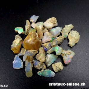 Lot d'Opales brute d'Ethiopie de 53 carats