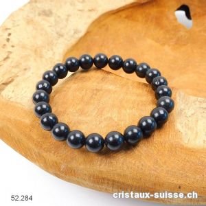 Bracelet Schungite 8,5 mm / 19 cm. Taille M-L