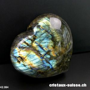 Coeur Labradorite-Spectrolite XXL. Pièce unique 2 Kg