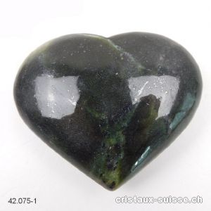 Coeur Néphrite Jade d'Afghanistan 8 x 6,5 x 2,6 cm. Pièce unique