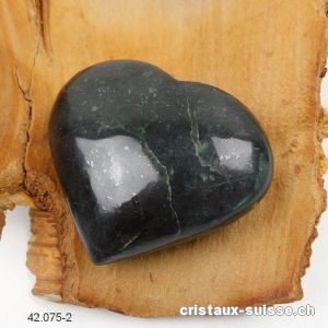 Coeur Néphrite Jade d'Afghanistan 6,6 x 5,8 x 2,6 cm. Pièce unique