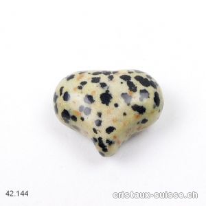 Coeur Jaspe Dalmatien 2,5 x 2 cm. Offre Spéciale