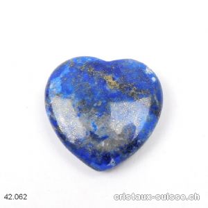 Coeur Lapis-Lazuli 2,5 cm, plat