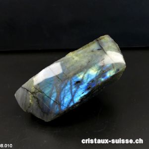 Labradorite brute 1 face polie. Pièce unique 256 grammes