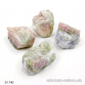 Tourmaline Melon d'eau brute 9 - 11 grammes / 2 - 3 cm