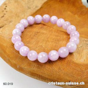 Bracelet Kunzite 9,5 mm / 18 cm. Qual. A