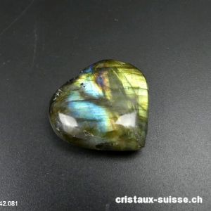 Coeur Labradorite 3,3 x 3,1 x 1 cm. Pièce unique. OFFRE SPECIALE