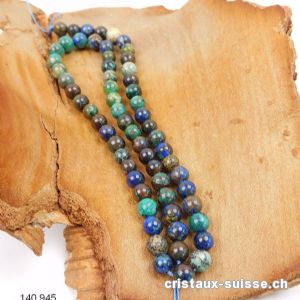 Rang Azurite-Chrysocolle 6-6,5 mm / 38 cm, env. 60 boules