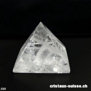 Pyramide Cristal de Roche, base 4,7 cm. Pièce unique