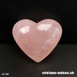 Coeur Quartz rose du Brésil. Pièce unique 96 grammes