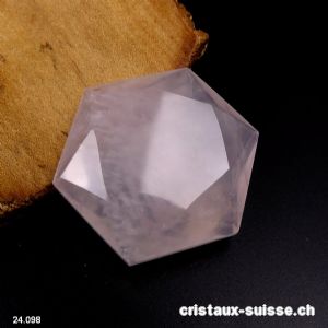 Sceau de Salomon Quartz Rose clair. Pièce unique 34 grammes